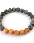 Black Labradorite Cedar Wood Bracelets