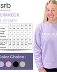 Trust in God - Lavender Christian Crewneck