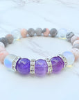 Amethyst Rhinestone Classic Bracelet