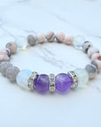 Amethyst Rhinestone Classic Bracelet