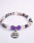 Dog Mom Companion Charm Bracelet Amethyst