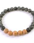 Black Labradorite Cedar Wood Bracelets