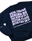 Dear Person Behind Me Crewneck - Black