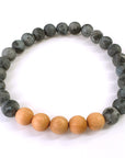Black Labradorite Cedar Wood Bracelets
