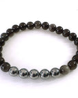 Silver Sheen Obsidian and Terahertz