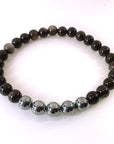 Silver Sheen Obsidian and Terahertz