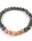 Black Labradorite Cedar Wood Bracelets