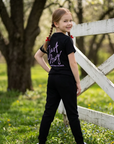 Youth Just Pray Tee in Black