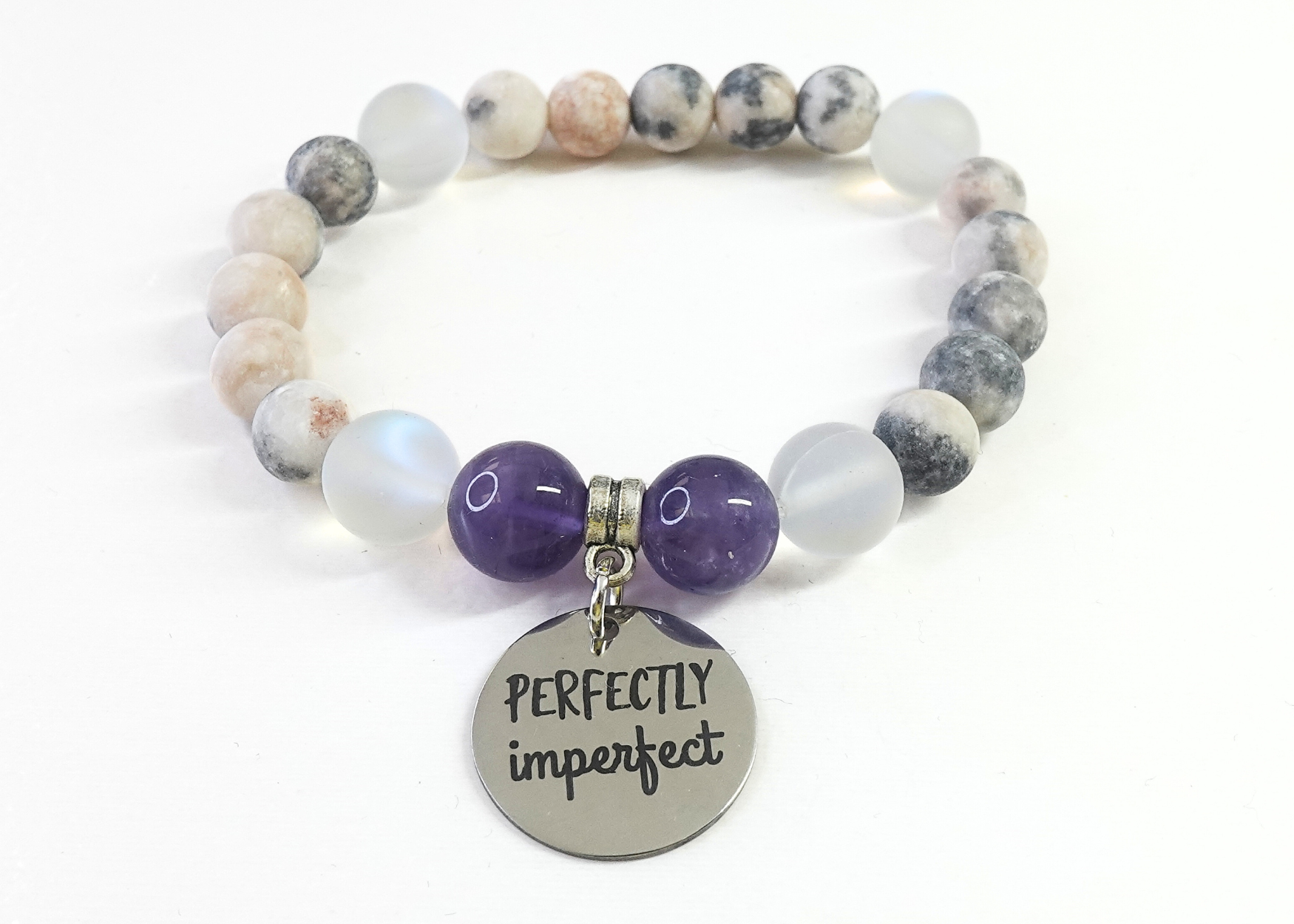 Perfectly Imperfect Classic Charm Bracelet Amethyst