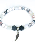 Angel Wing Companion Charm Bracelet Lava