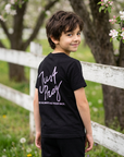 Youth Just Pray Tee in Black