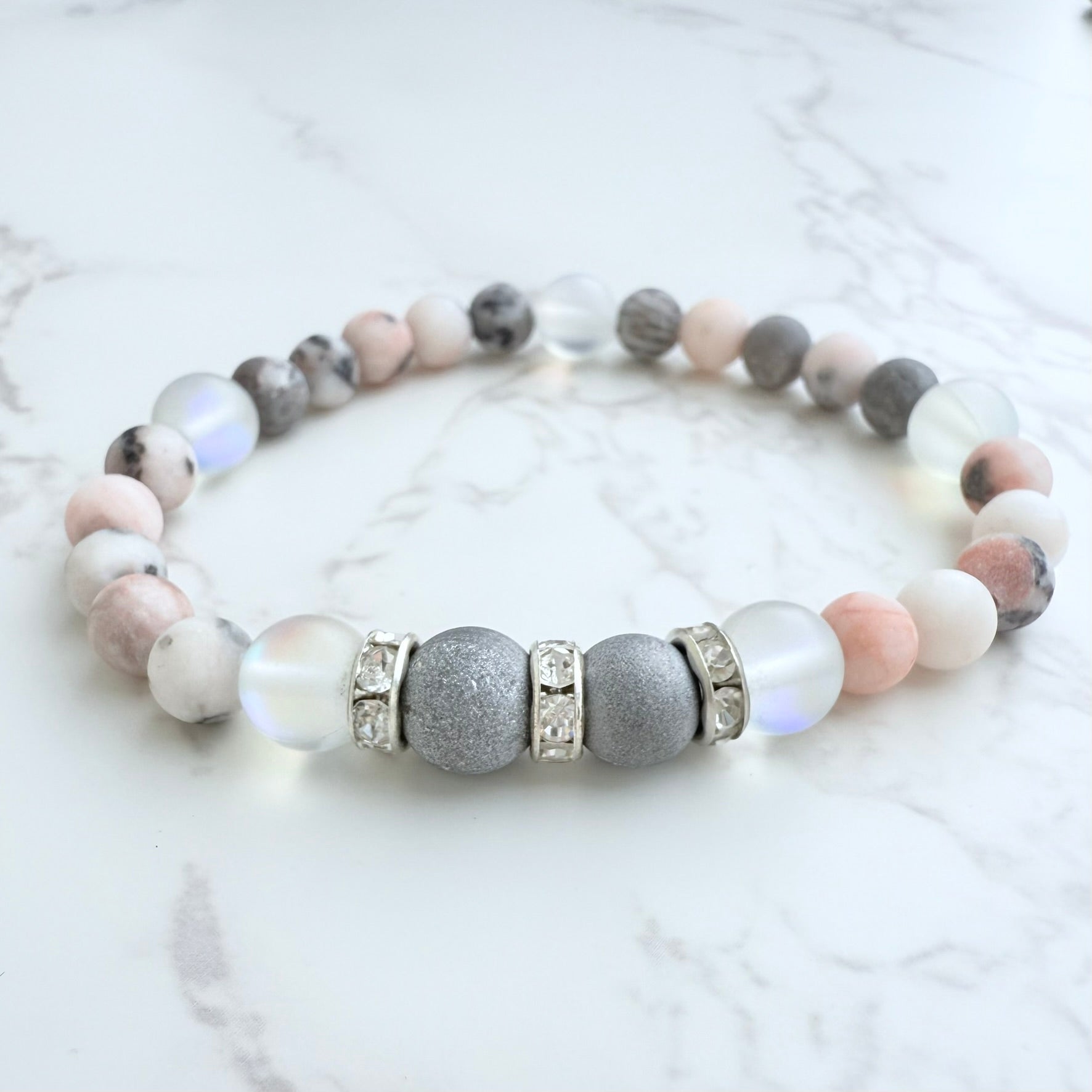 Druzy Rhinestone Companion Bracelet