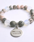 Blessed Mama Classic Charm Bracelet Druzy
