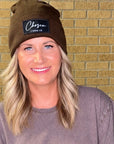 Chosen Brown Christian Beanie | 1 Peter 2:9 Winter Hat