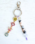 Sparkly Happy Face Purse Charm