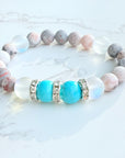 Turquoise Rhinestone Classic Bracelet