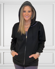 Dear Person Black Zip Up Hoodie