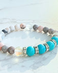 Turquoise Rhinestone Companion Bracelet