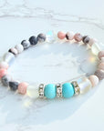 Turquoise Rhinestone Companion Bracelet