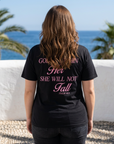 God Is Within Her Tee in Black