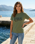Praise the Lord Tee in Army Green