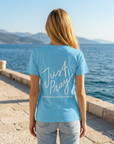 Just Pray Tee in Sky Blue