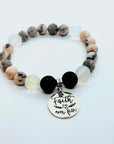 Faith Over Fear Classic Charm Bracelet Lava