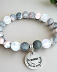Grandma: Always in my Heart Classic Charm Bracelet Druzy