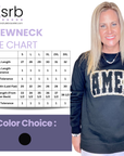 Amen Leopard Patch Black Crewneck