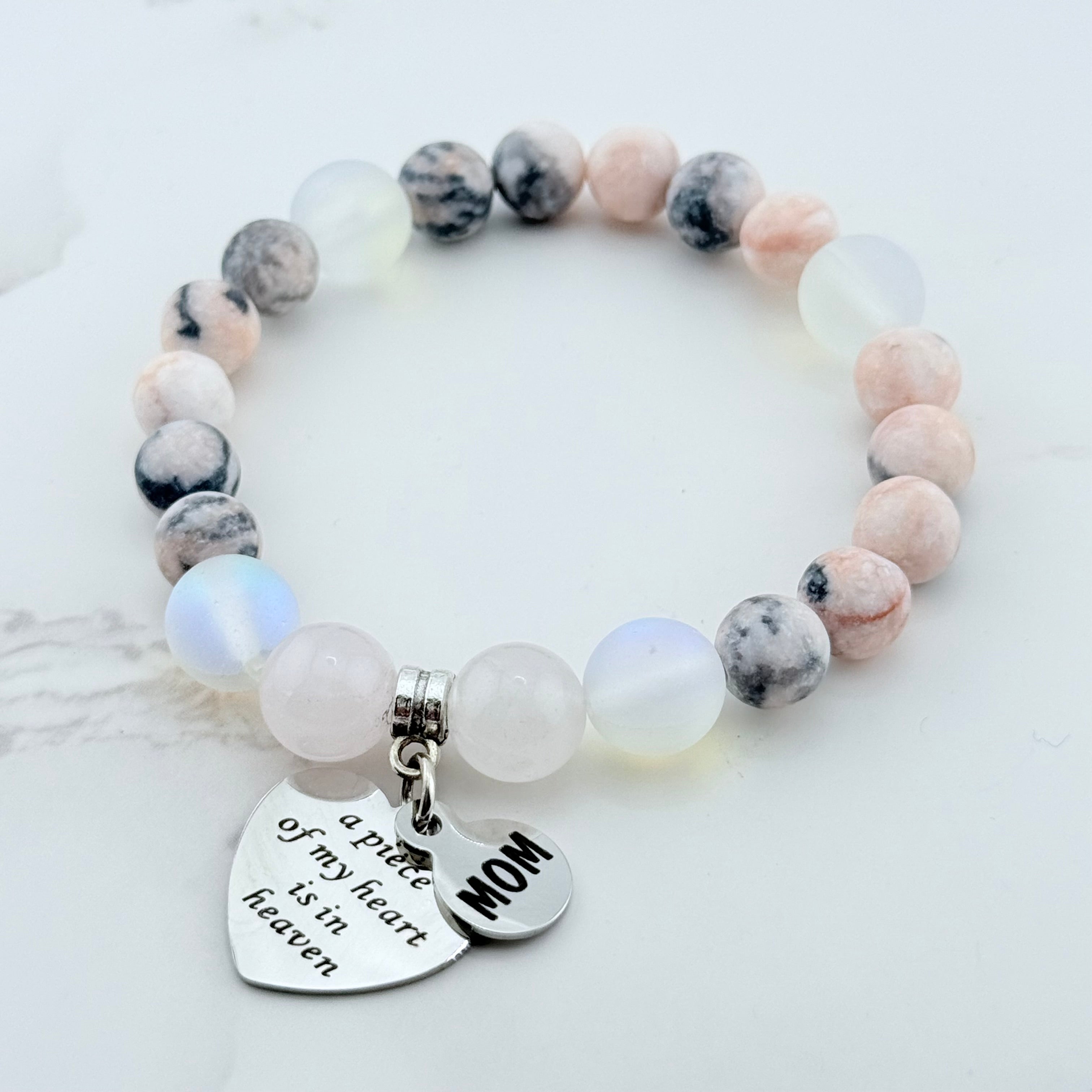 Mom: A piece of my heart is in heaven – 5 Second Rule Bracelet