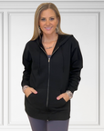 Dear Person Black Zip Up Hoodie