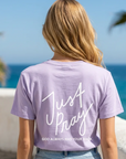 Just Pray Tee in Lavender