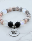 Badass Mom Classic Charm Bracelet Lava