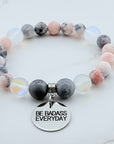 Be Badass Everyday Classic Charm Bracelet Druzy