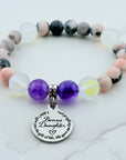 Bonus Daughter Classic Charm Bracelet Amethyst