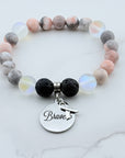 Brave with Cancer Classic Charm Bracelet Lava