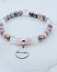 Breathe Companion Charm Bracelet Rose Quartz