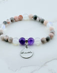 Breathe Companion Charm Bracelet Amethyst