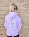 Just Pray 2nd Edition Lavender Hoodie | Christian Hoodie