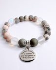 The Love Between a Mother & Daughter Charm Bracelet Druzy
