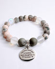 The Love Between a Mother & Daughter Classic Charm Bracelet Druzy