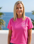 Just Pray Tee in Azalea