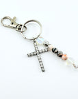 Rhinestone Cross Purse Charm