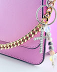 Rhinestone Cross Purse Charm