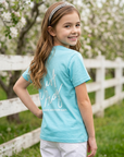 Youth Just Pray Tee in Sky Blue