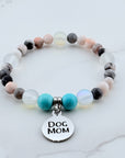 Dog Mom Companion Charm Bracelet Turquoise