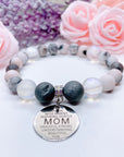 Mom Sentiments Classic Charm Bracelet Druzy