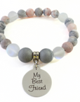 My Best Friend Classic Charm Bracelet Druzy