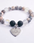 To my Daughter Classic Charm Bracelet Lava