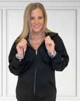 Dear Person Black Zip Up Hoodie